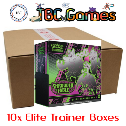 Pokemon TCG: Scarlet & Violet - Shrouded Fable Elite Trainer Box Sealed Case (10 Boxes)