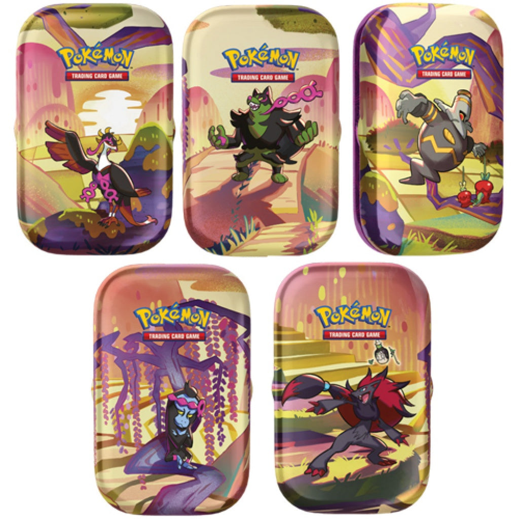 Pokemon TCG: Scarlet & Violet - Shrouded Fable Mini Tin Sealed Display