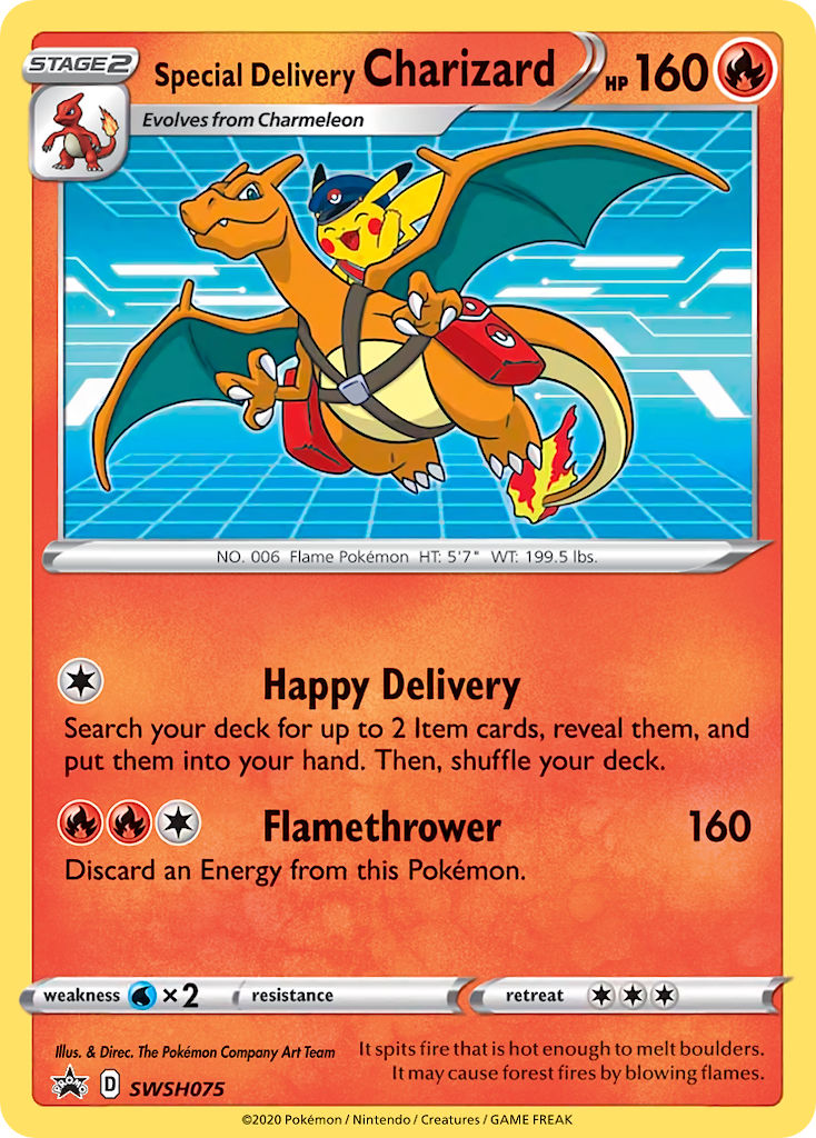 [NM] Special Delivery Charizard Promo SWSH075