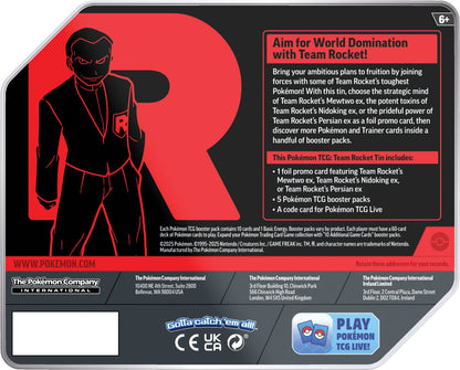 Pokemon TCG: Team Rocket Tin (Persian ex)