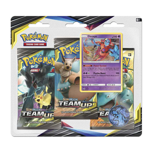 Pokemon TCG: Sun & Moon - Team Up 3 Pack Blister (Deoxys)