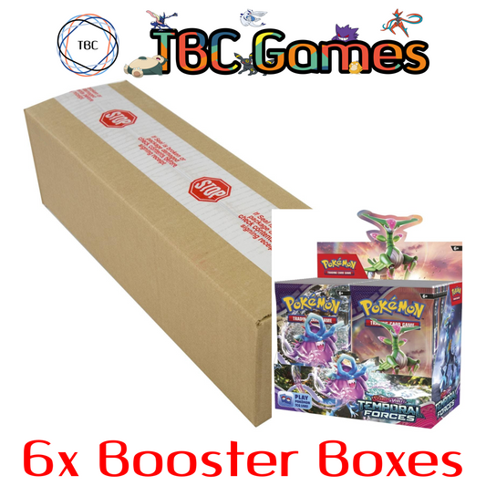 Pokemon TCG: Scarlet & Violet - Temporal Forces Booster Box Sealed Case (6 Boxes)