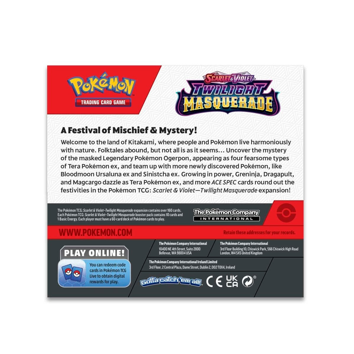 Pokemon TCG: Scarlet & Violet - Twilight Masquerade Booster Box