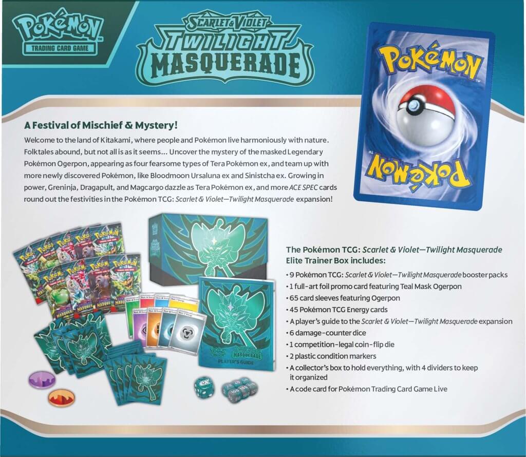 Pokemon TCG: Scarlet & Violet - Twilight Masquerade Elite Trainer Box