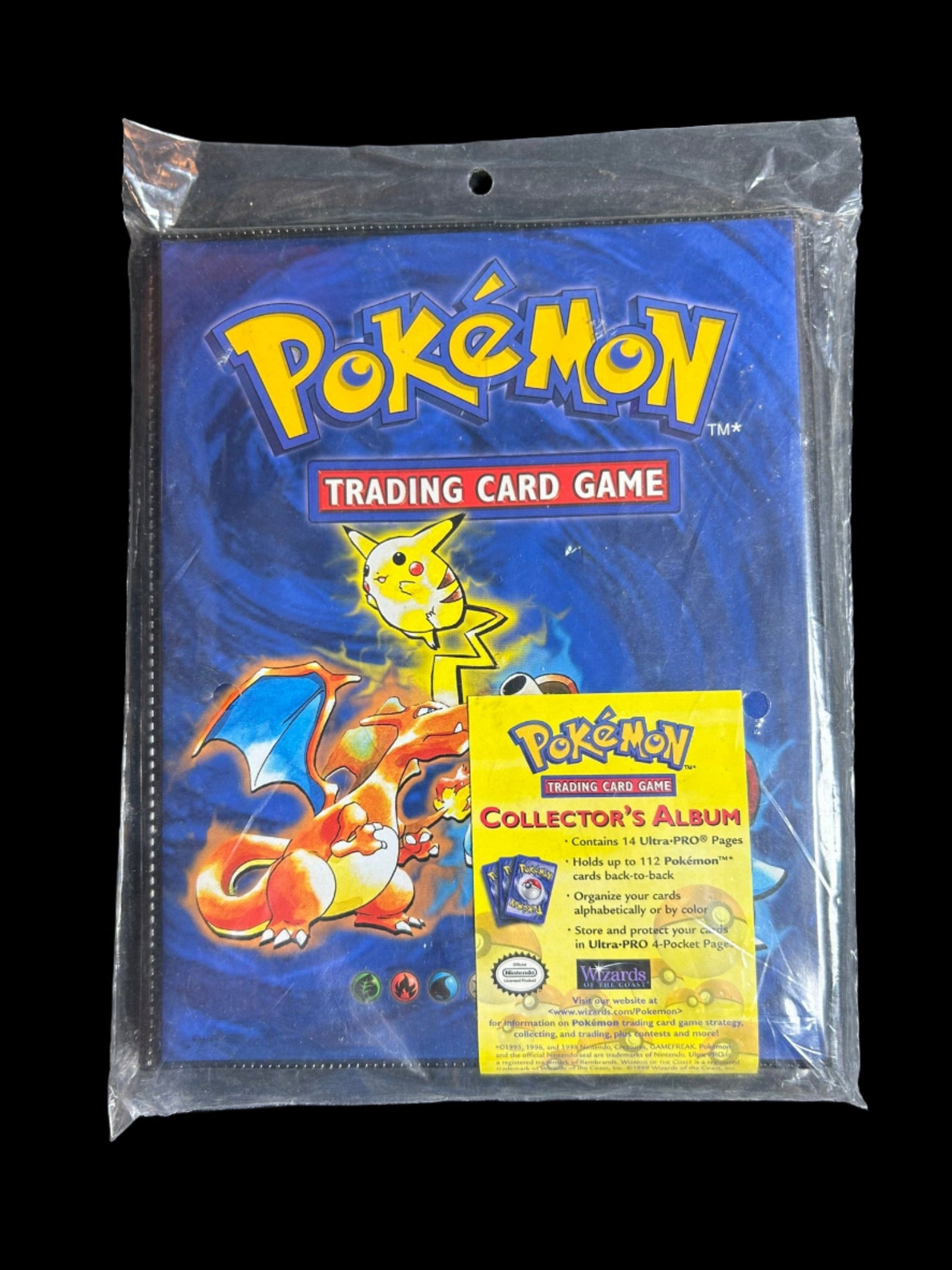 Ultra Pro Pokemon Collector's Album 4 Pocket Binder Wizards of the Coast 1999 Sealed