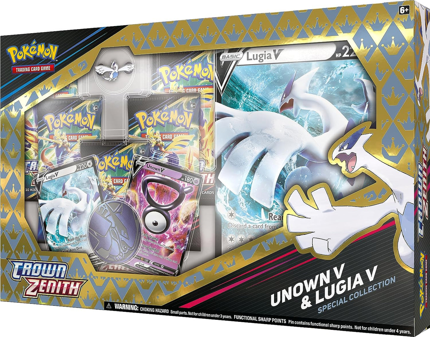 Pokemon TCG: Sword & Shield - Unown V & Lugia V Special Collection Box