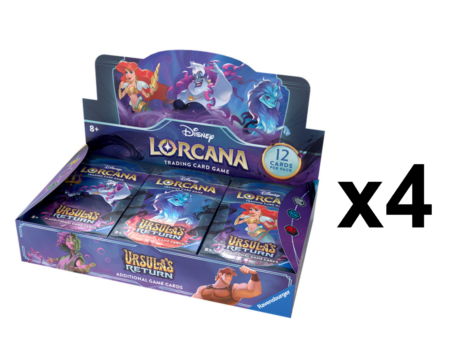 lorcana booster box sealed Disney TCG: Ursula’s Return Case (4 Boxes) Style:Blitz de marqueurs and items from their Link in bio to kogan