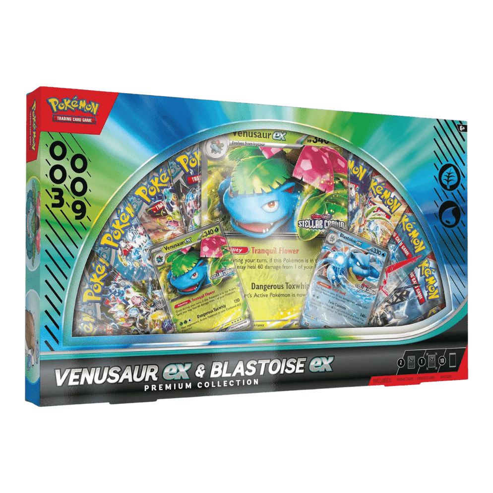 Pokemon TCG: Scarlet & Violet - Venusaur ex & Blastoise ex Premium Collection GameStop
