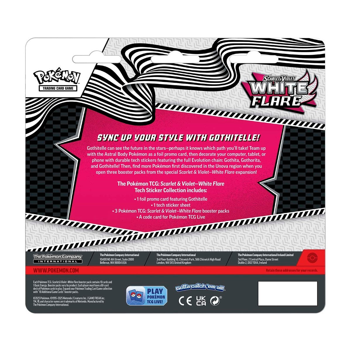 Pokemon TCG: Scarlet & Violet - White Flare Tech Sticker Blister (Gothitelle)