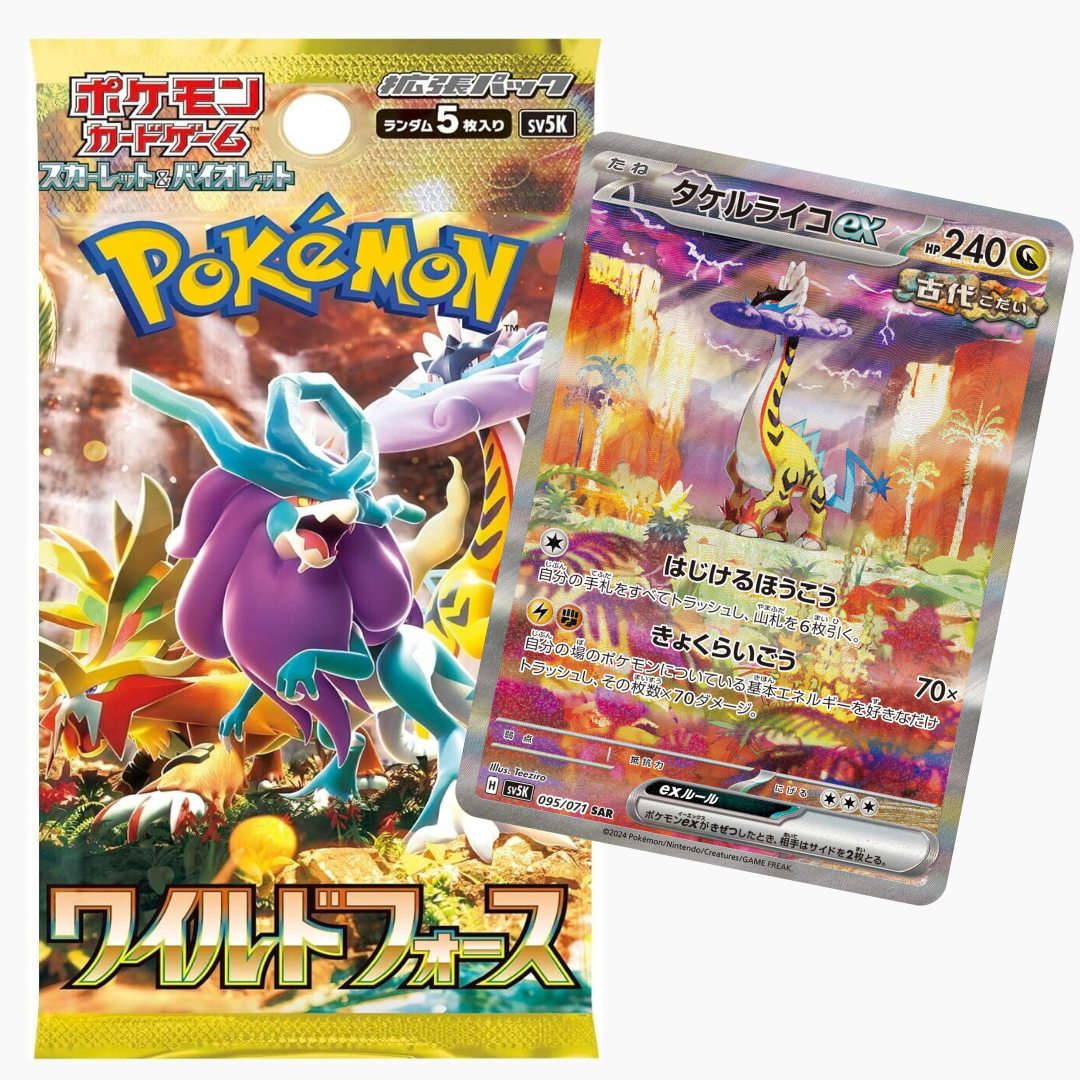 Pokemon TCG: Scarlet & Violet - Wild Force sv5K Japanese Booster Pack TBC Games Pokemon TCG: Scarlet & Violet - Wild Force sv5K Japanese Booster Pack TBC Games