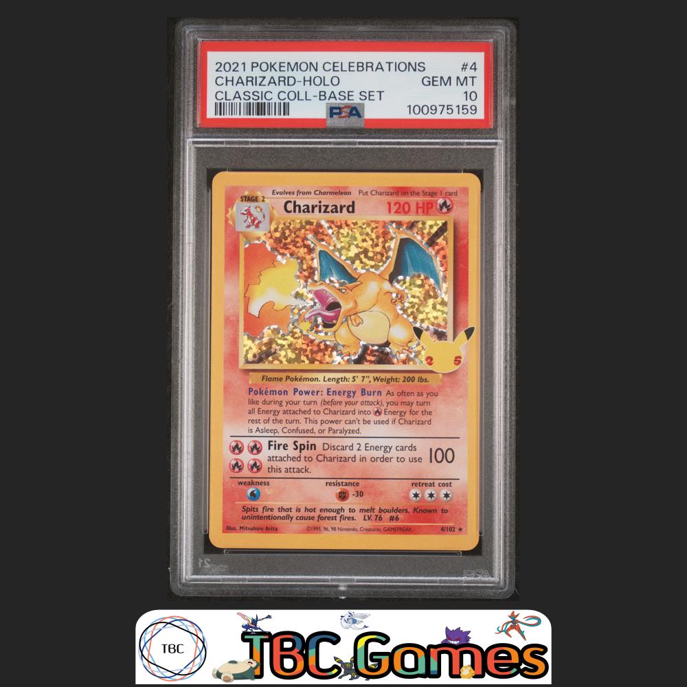 Charizard Holo Celebrations Classic Collection #4 PSA 10 Front