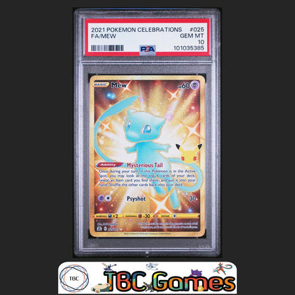 Mew Celebrations #025 PSA 10 Front