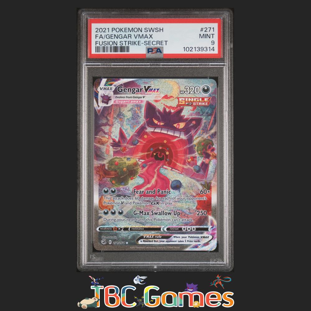 Gengar VMAX Fusion Strike Alt Art #271 PSA 9