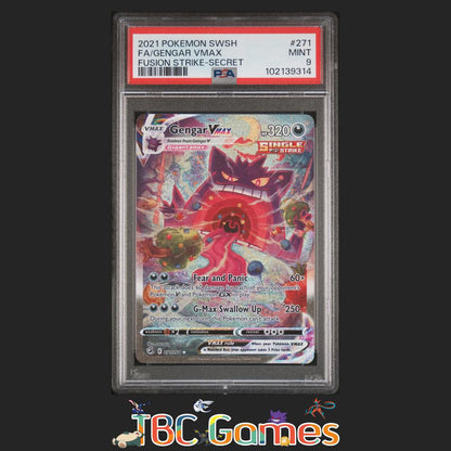 Gengar VMAX Fusion Strike Alt Art #271 PSA 9