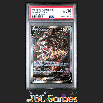Giratina V Lost Origin Alt Art #186 PSA 10