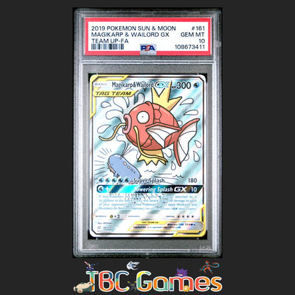 Magikarp & Wailord GX Team Up 161 PSA 10