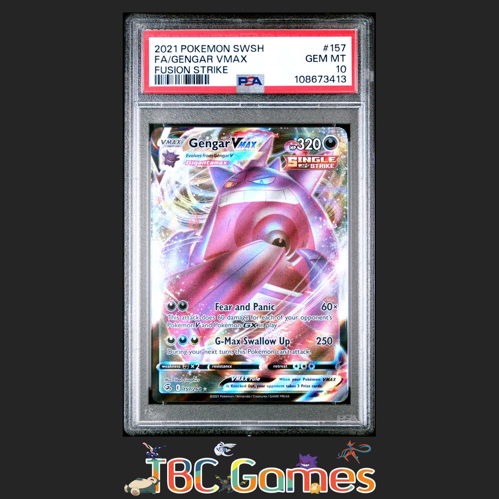 Gengar VMAX Fusion Strike #157 PSA 10