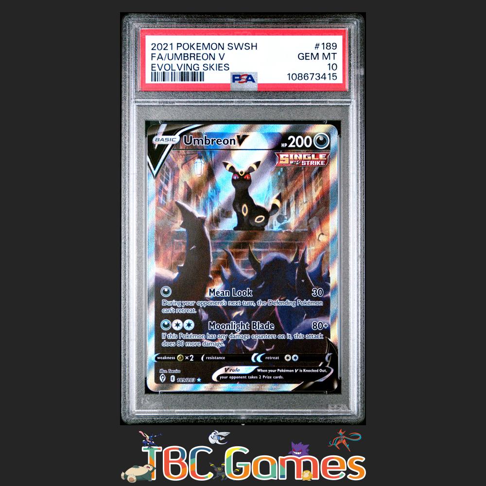 Umbreon V Evolving Skies Alt Art #189 PSA 10