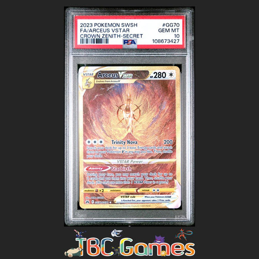 Arceus VSTAR Crown Zenith GG70 Secret PSA 10