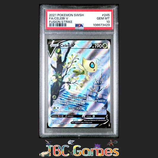 Celebi V Fusion Strike Alt Art #245 PSA 10