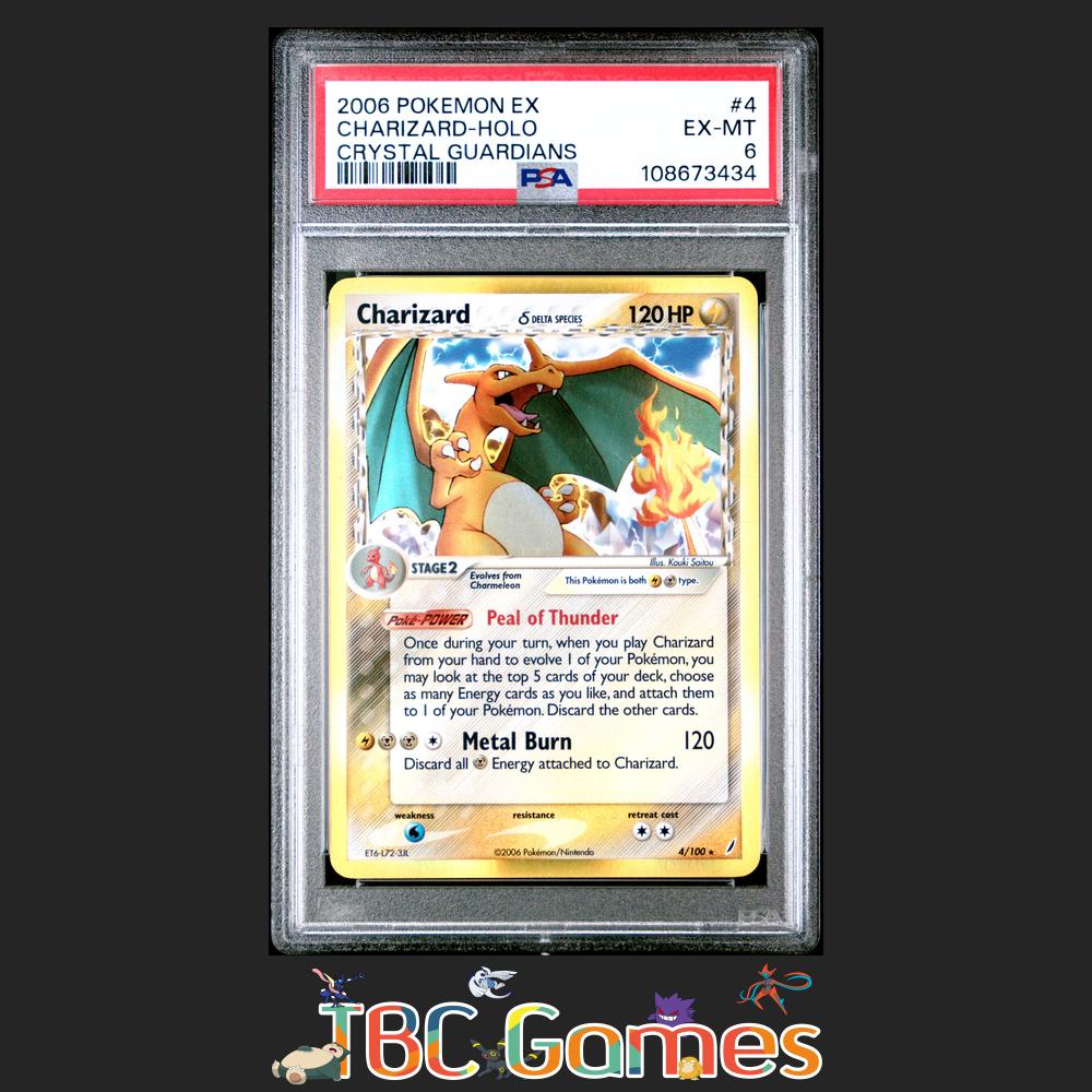 Charizard Crystal Guardians #4 Holo PSA 6