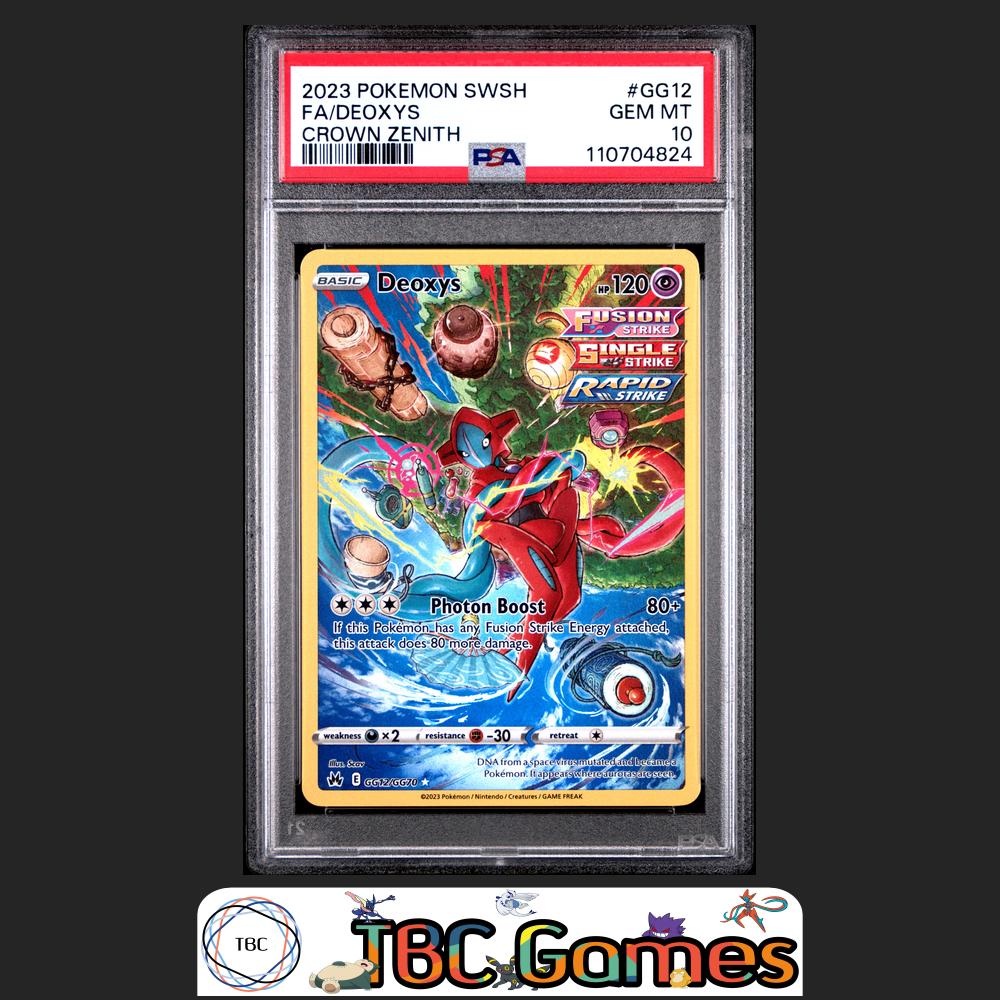 Deoxys Pokemon Crown Zenith #GG12 PSA 10 Front