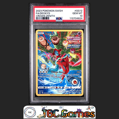 Deoxys Pokemon Crown Zenith #GG12 PSA 10 Front