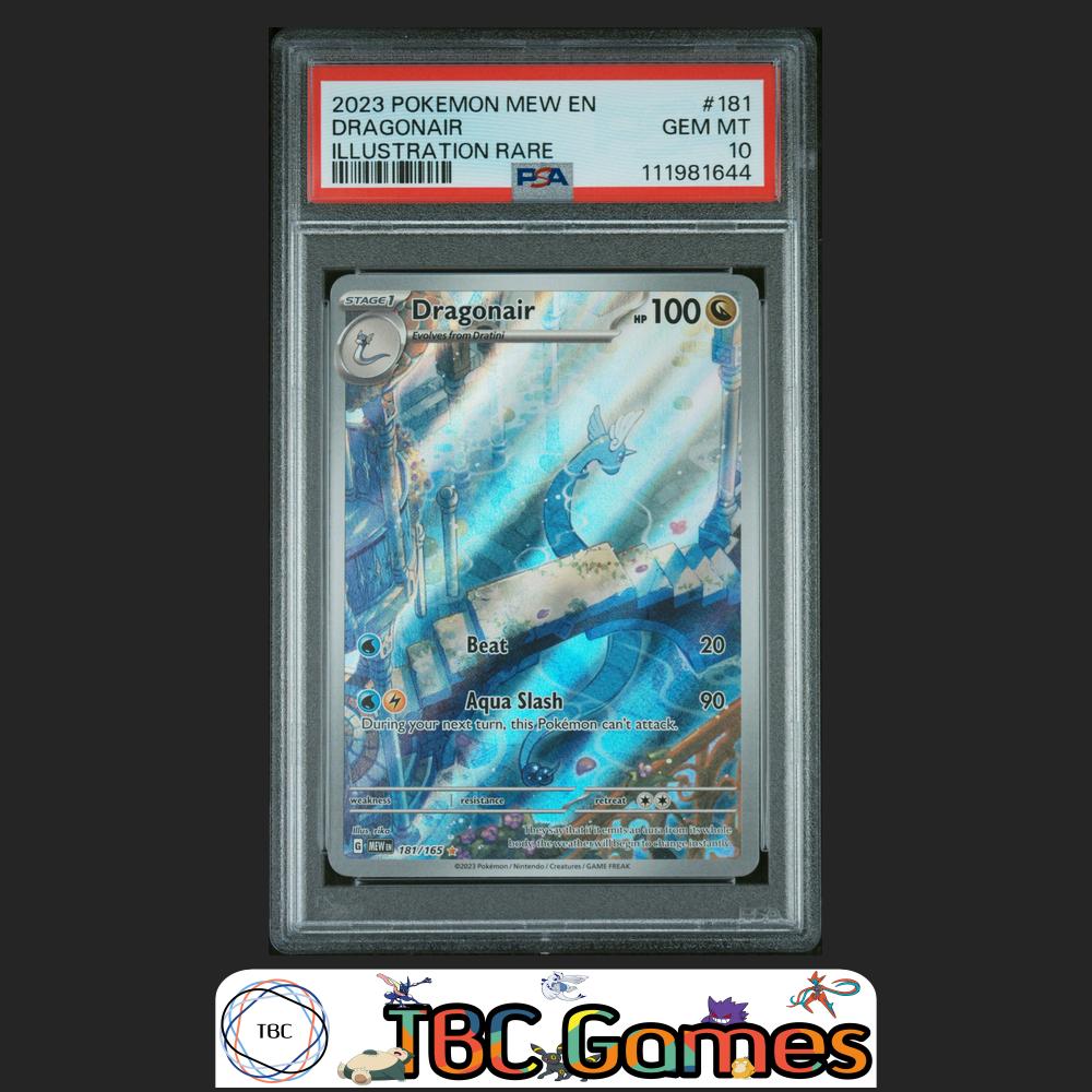 Dragonair Pokemon 151 #181 Illustration Rare PSA 10 Front