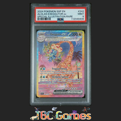 Alolan Exeggutor ex Surging Sparks #242 Special Illustration Rare PSA 9
