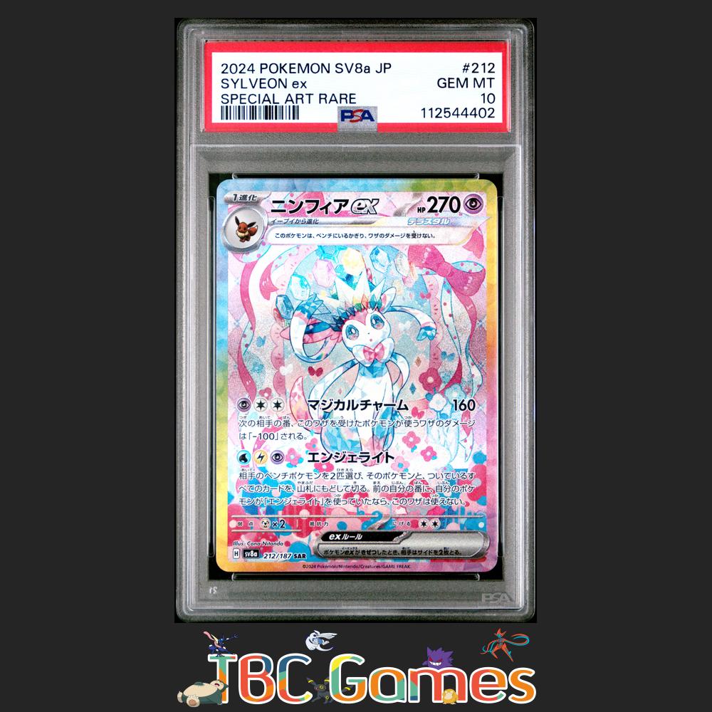 Sylveon ex Japanese sv8a Terastal Fest Ex #212 Special Art Rare PSA 10