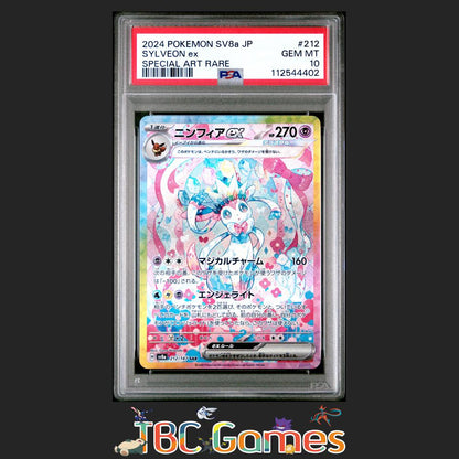Sylveon ex Japanese sv8a Terastal Fest Ex #212 Special Art Rare PSA 10