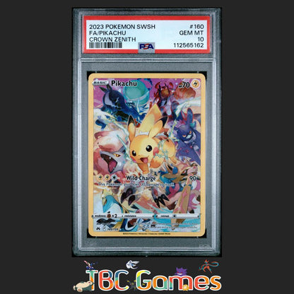 Pikachu Crown Zenith #160 PSA 10