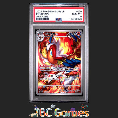 Infernape Japanese Sv5A Crimson Haze #070 Art Rare PSA 10