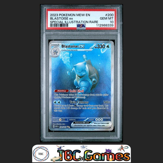 Blastoise ex 151 #200 Special Illustration Rare PSA 10 Front