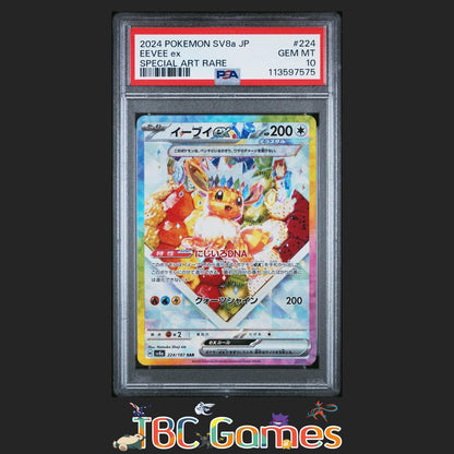 Eevee ex Japanese sv8a Terastal Fest ex #224 Special Art Rare PSA 10