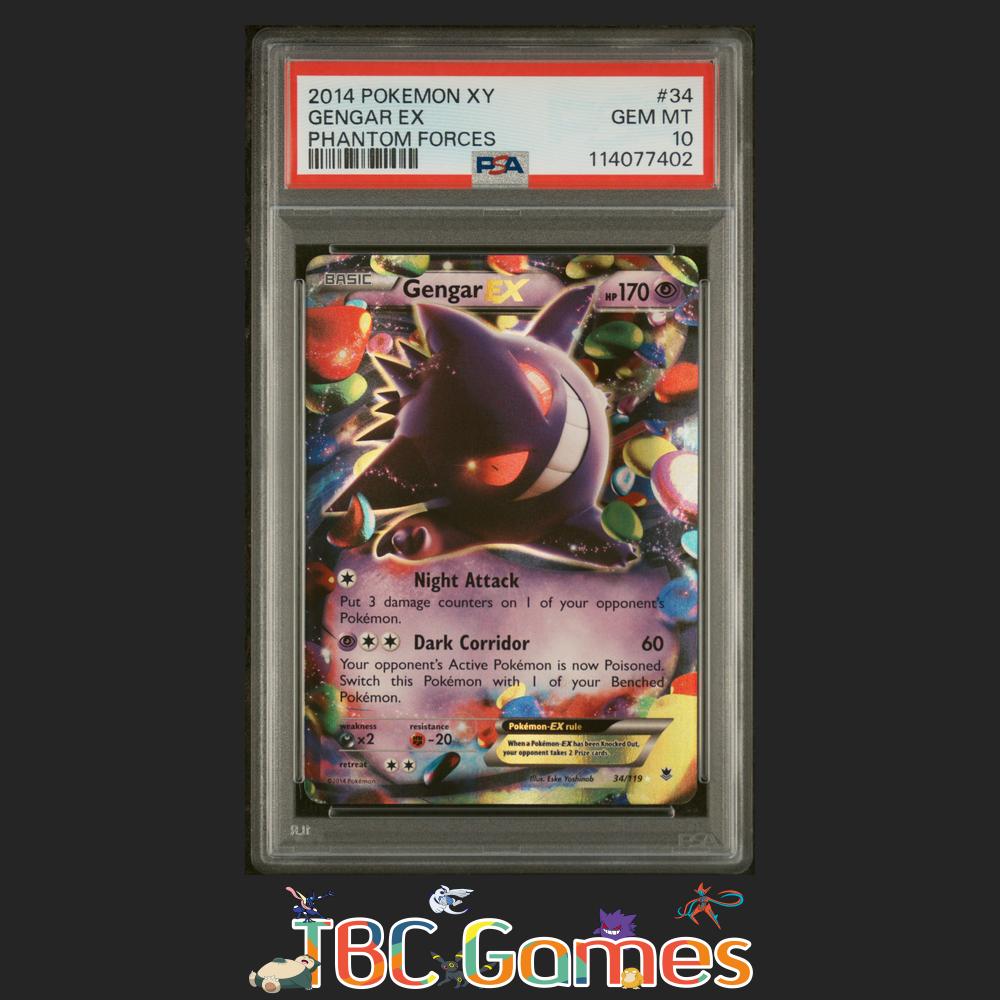Gengar EX XY Phantom Forces #34 PSA 10