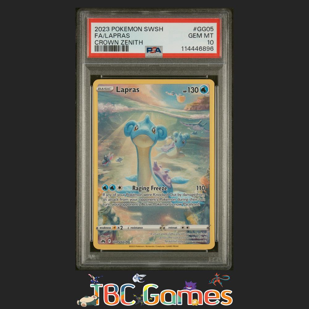 Lapras Crown Zenith #GG05 PSA 10