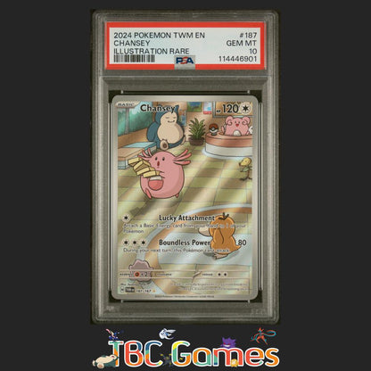 Chansey Twilight Masquerade #187 Illustration Rare PSA 10