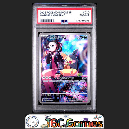 Marnie's Morpeko Japanese sv0M ex Starter Set #020 PSA 8