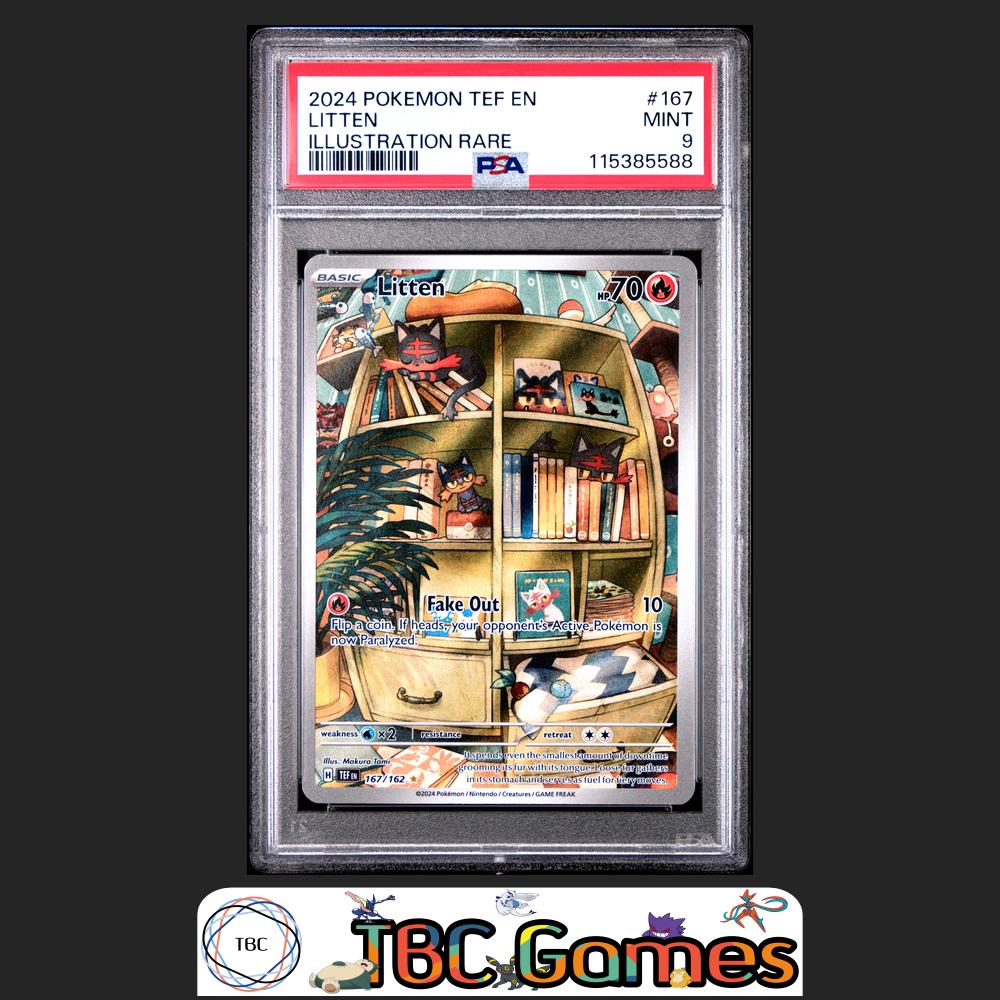 Litten Temporal Forces #167 PSA 9