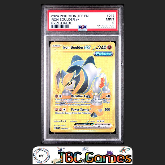 Iron Boulder ex Temporal Forces Secret Gold #217 PSA 9