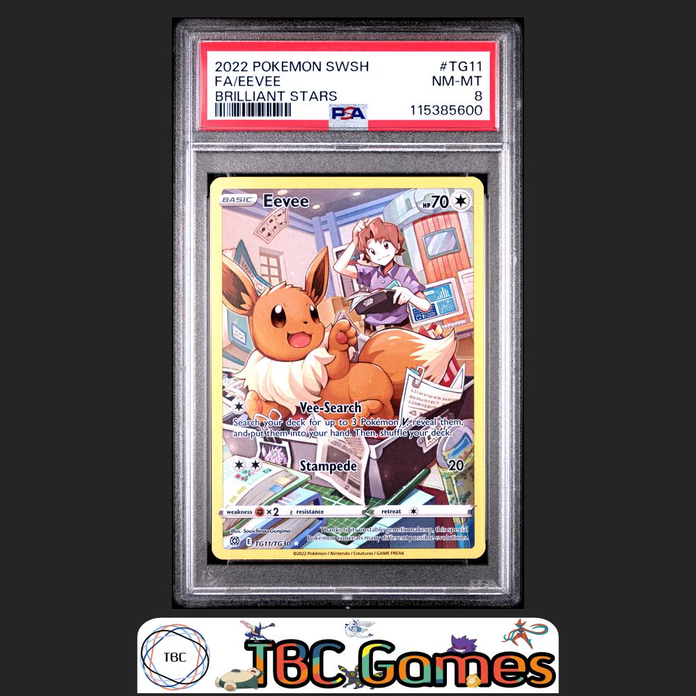Eevee Brilliant Stars #TG11 PSA 8