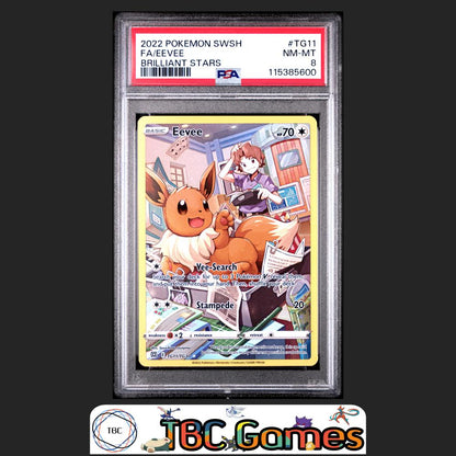 Eevee Brilliant Stars #TG11 PSA 8