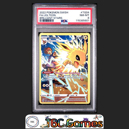 Jolteon Brilliant Stars #TG04 PSA 8