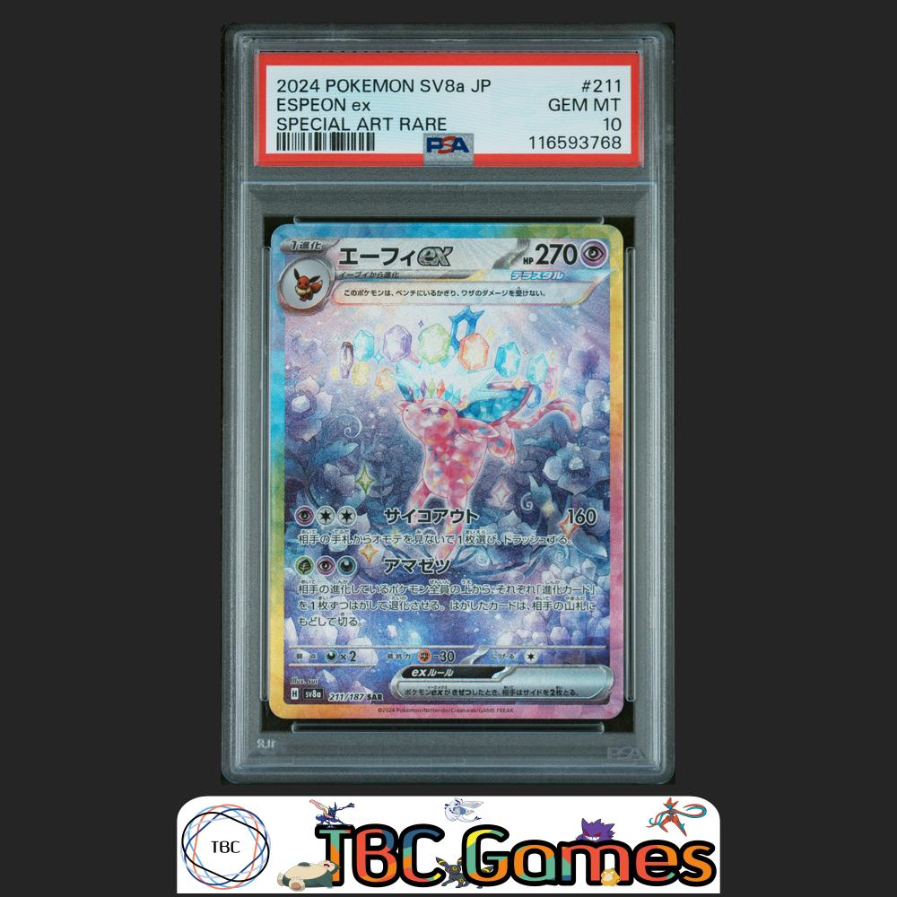 Espeon ex Pokemon Japanese Sv8A Terastal Fest ex #211 Special Art Rare PSA 10 Front