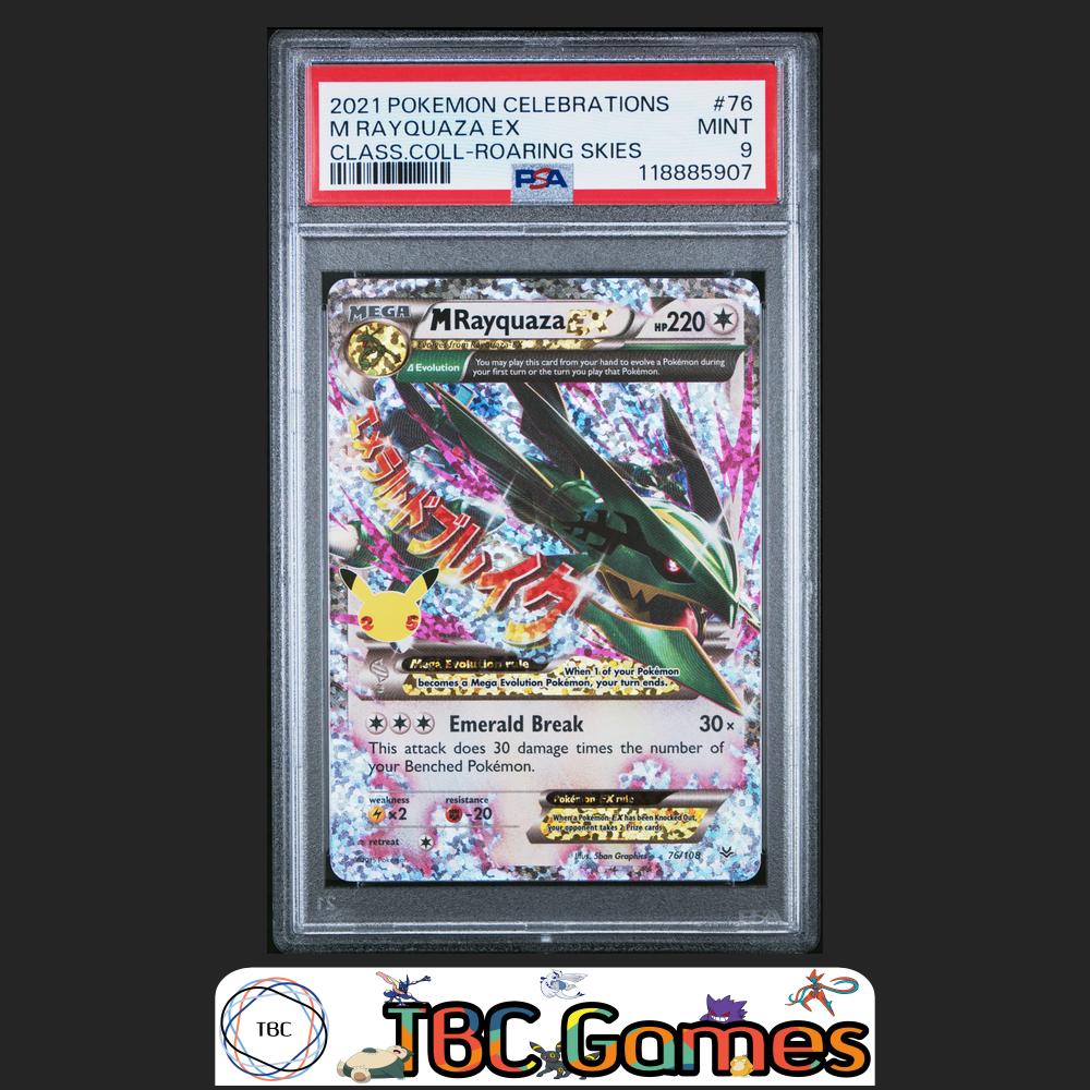 M Rayquaza EX Celebrations Classic Collection #76 PSA 9