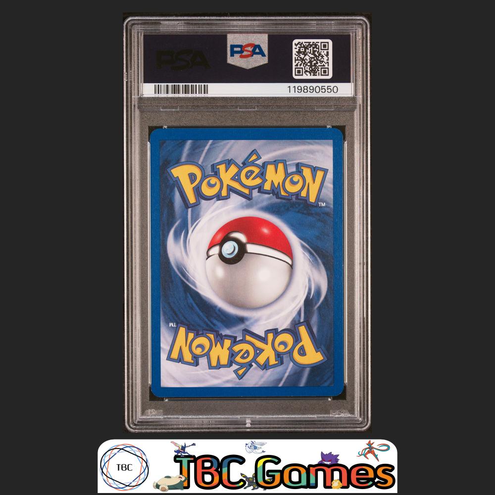 Giovanni's Machamp Gym Challenge #6 Holo PSA 9 Back