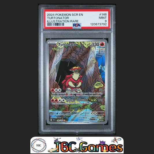 Turtonator Stellar Crown #146 Illustration Rare PSA 9 Front