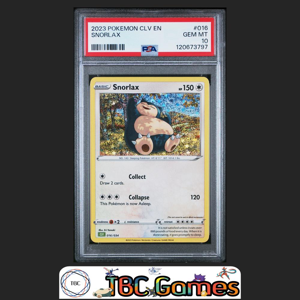 Snorlax CLV Trading Card Game Classic Venusaur & Lugia ex Deck #016 PSA 10 Front