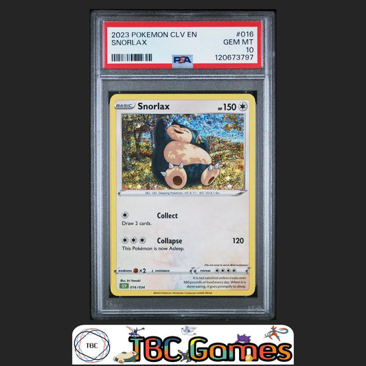 Snorlax CLV Trading Card Game Classic Venusaur & Lugia ex Deck #016 PSA 10 Front
